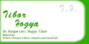 tibor hogya business card